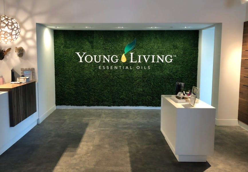 Product: Branded Acoustic Moss Wall.
Moss: Reindeer Moss.